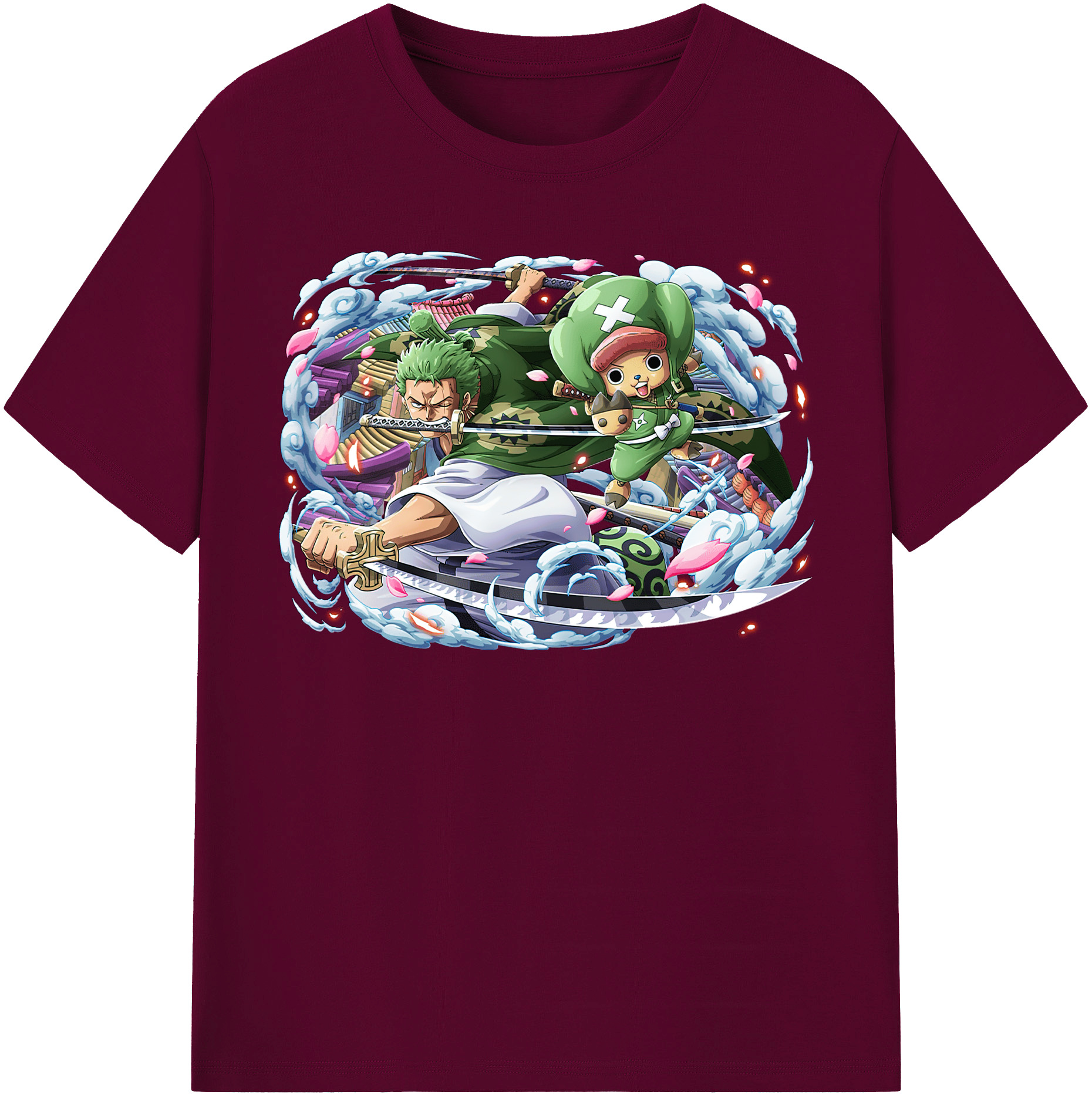 ワンピース ロロノア・ゾロ ONE PIECE Roronoa Zoro レディースカジュアルプリントTシャツ（綿100％）